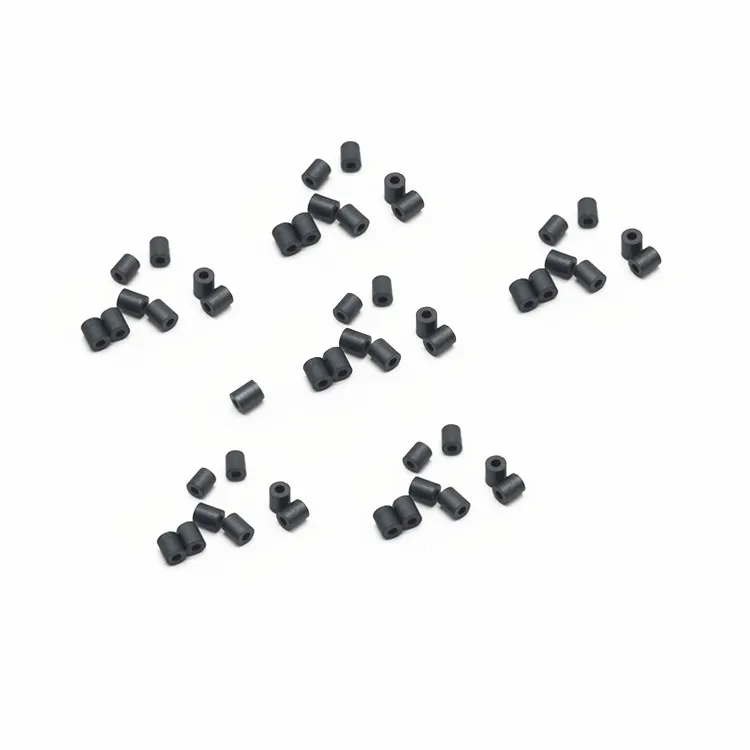 100pcs Hollow Ferrite Double Hole Beads 3.5*3*1.5 4*2*2 mm anti-interference Cores EMI Filter Ring Nickel Zinc Through Flux