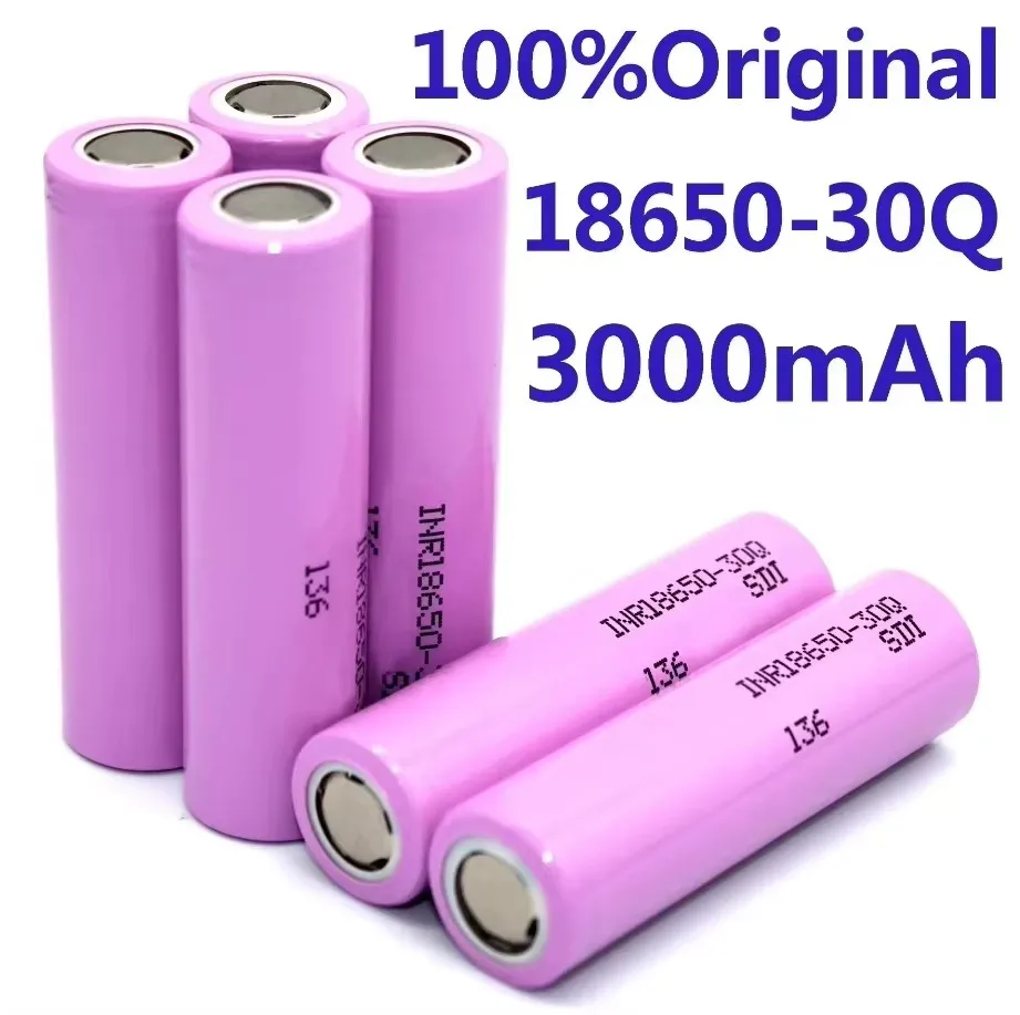 

Rechargeable Battery 3.7V 3000mah 18650 30QINR 18650 20A Lithium Battery Suitable for Screwdriver Batteries