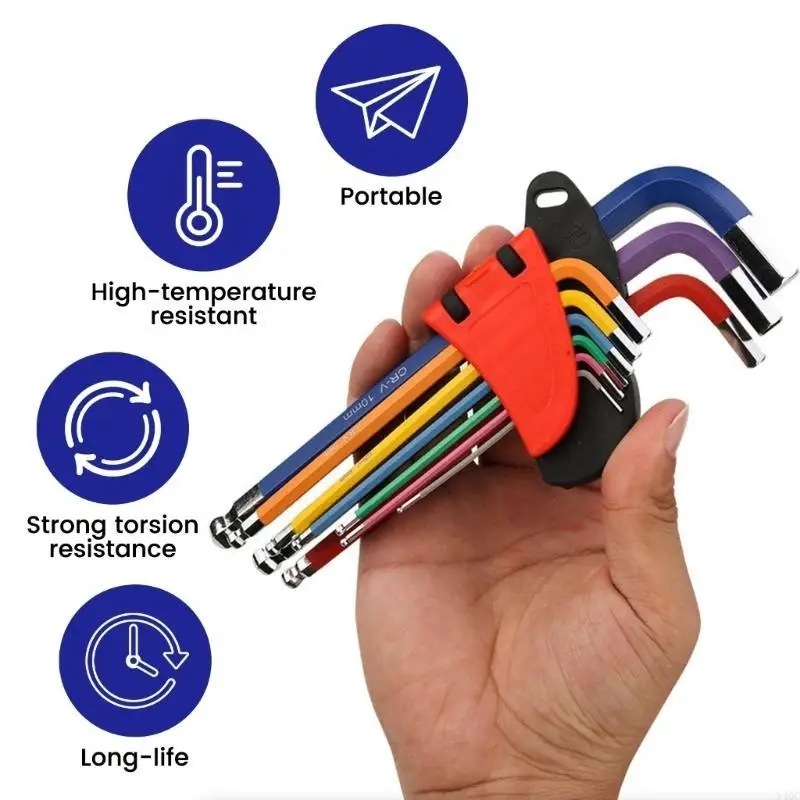 

Set Corrosion Resistant Metal Multiple Size Ergonomic Compact Corner Y4QC