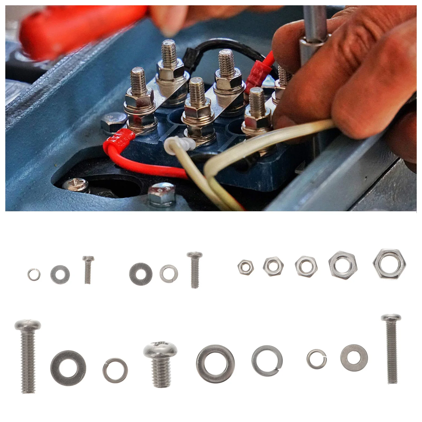 

320pcs Stainless Steel Bolts Nuts Kit Round Head Screw Assortment For Metal Wood Plastic Fastening Hardware Tools