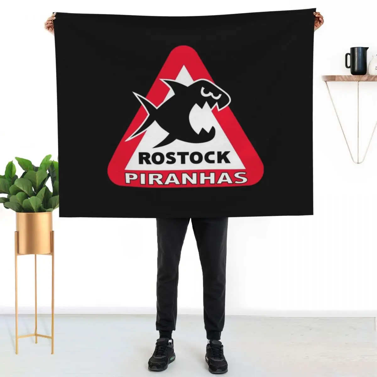Rostock Piranhas Throw Blanket Thermal Sofa Soft for sofa anime For Sofa Thin Blankets