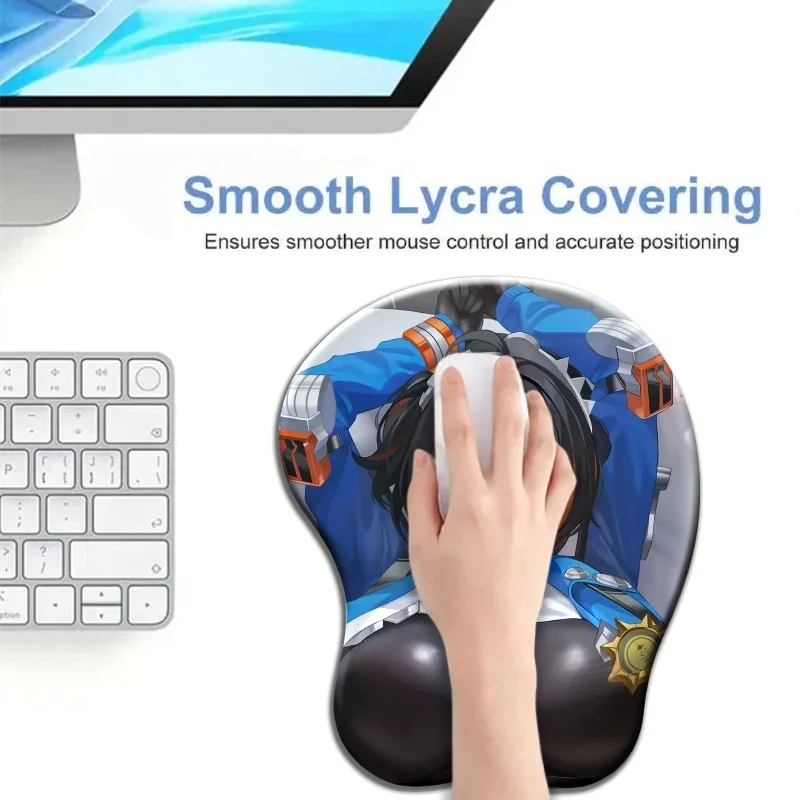 Zhu Yuan for Zenless Zone Zero 3D Wrist Rest Mouse Pad Desk Pad Suitable for Gaming Use Ergonomic