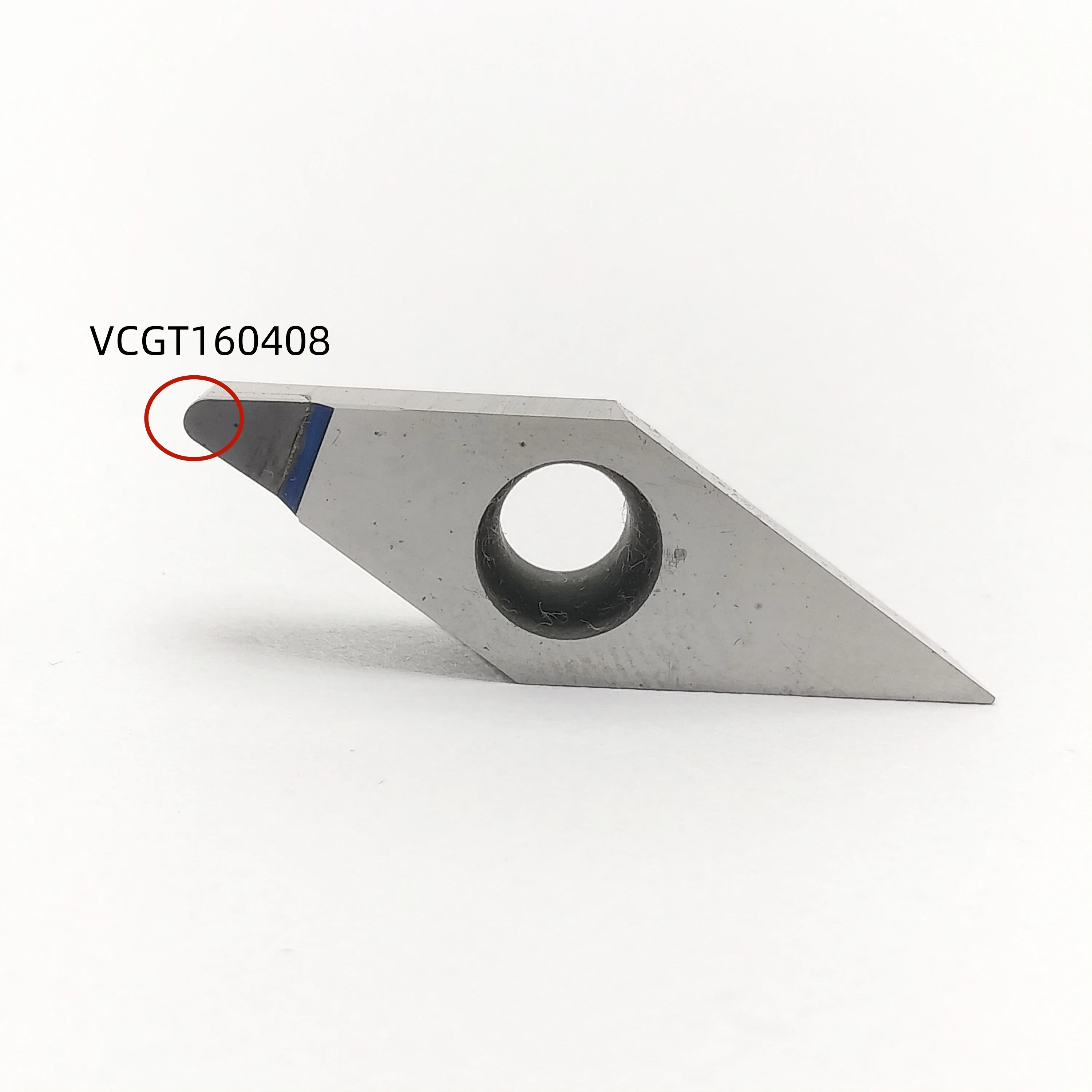 1PCS PCD VCGT160402 PCD VCGT160404 PCD VCGT160408 PCD Copper and aluminum non-ferrous metal chip cutting tools CNC VCGT blades