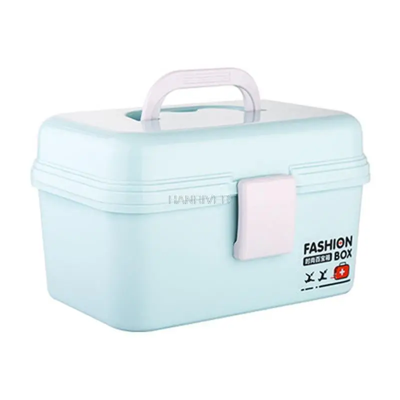MultiFunction Medicine Box Large High Capacity Medicine Box Double Layer Medicine Storage Box Medicine Small First Aid Box