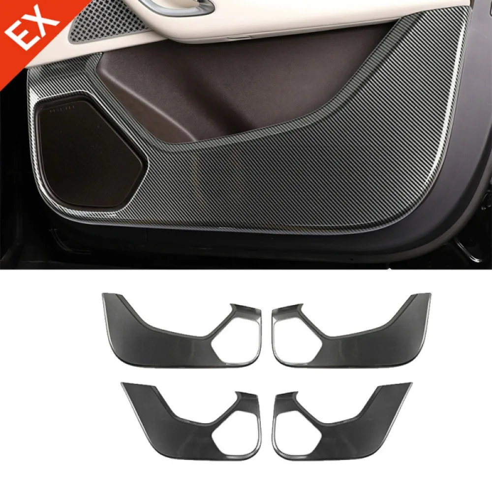 

For DENZA N9 2025 Accessories Car Door Anti Kick Hit Scratch Panel Frame Carbon Look Decoration Sticker Cover