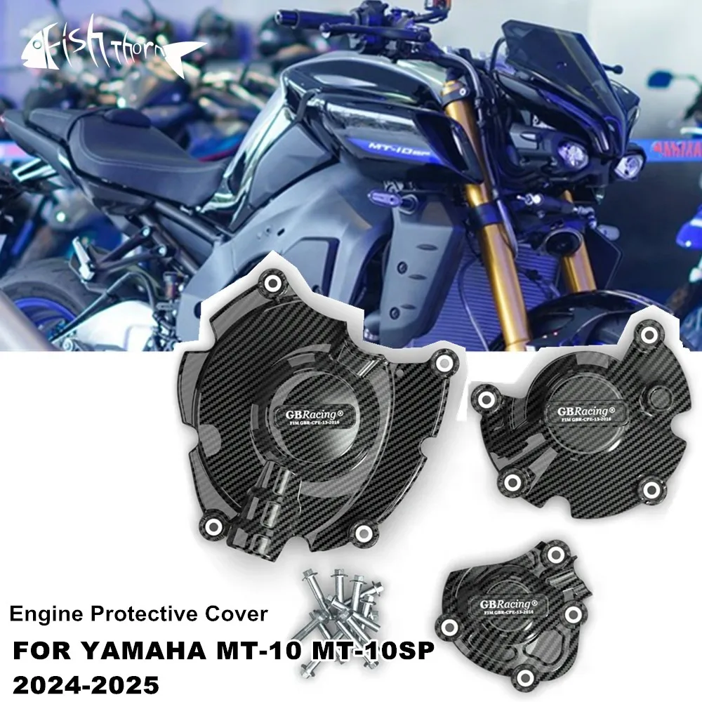 

Для Yamaha MT-10 MT-10SP MT 10 SP MT10 MT10SP 2024 2025 комплекты крышек двигателя мотоцикла, защита капота, крышка двигателя