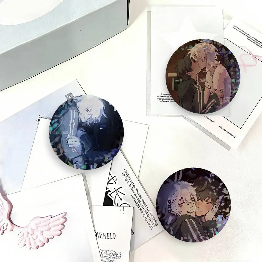 Game The P-promise Of Hope Anime Laser Badge Clothes Backpacks Hats Accessories Gifts For Children Friends Fans Collectibles
