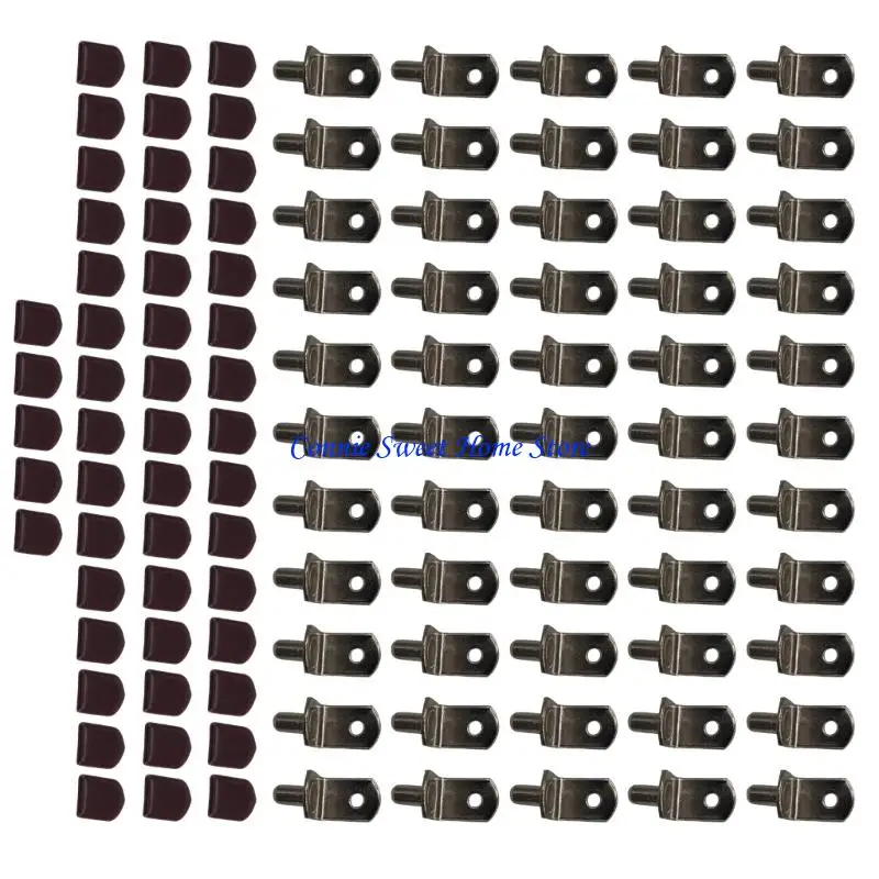 LXAF 50Pcs Reinforced L Shaped Shelf Supports Pegs For Cabinets And Bookcases