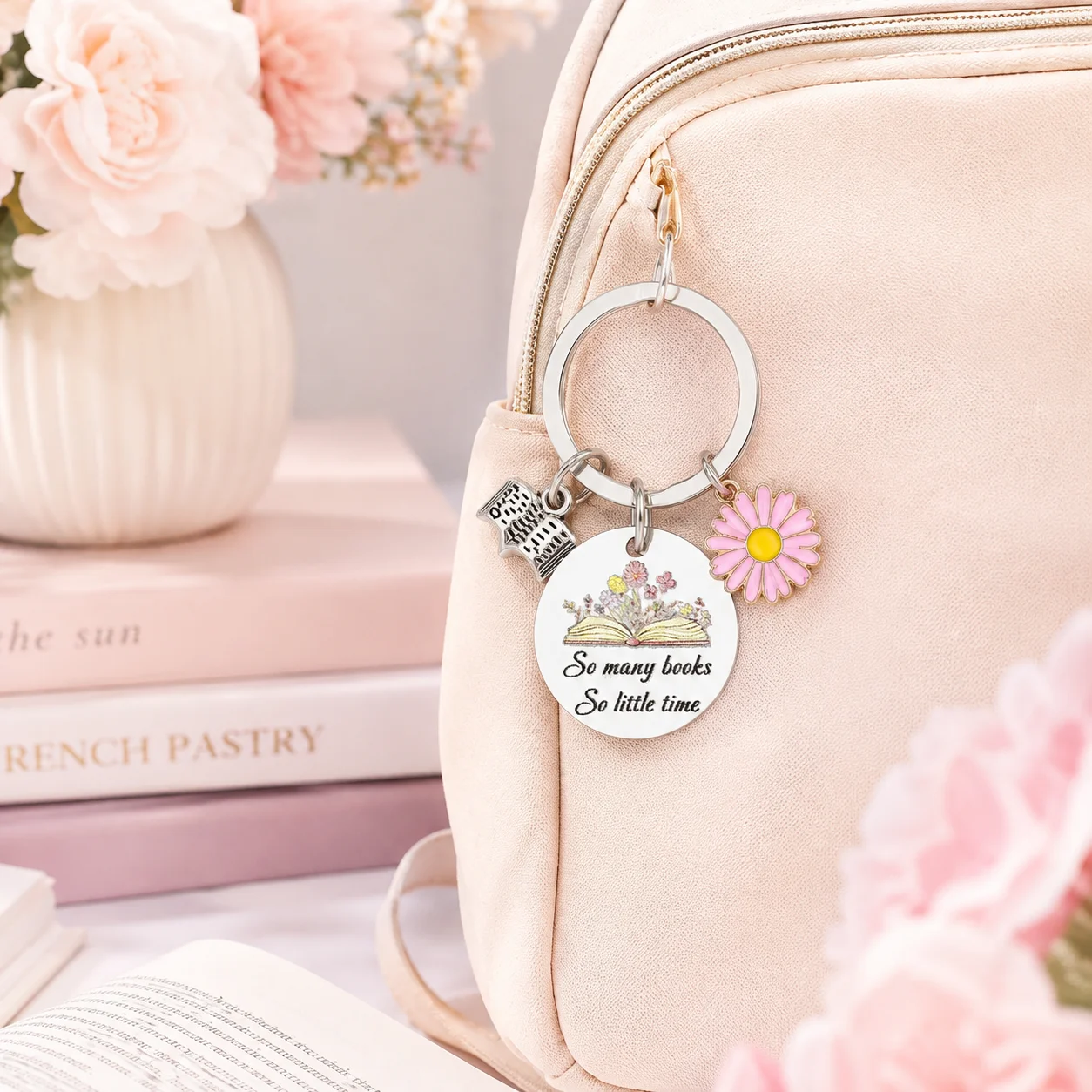 Librarian Appreciation Gifts Book Lovers Gifts Bookish Keychain Book Themed | Gifts for Librarian Women Reading Accessories for