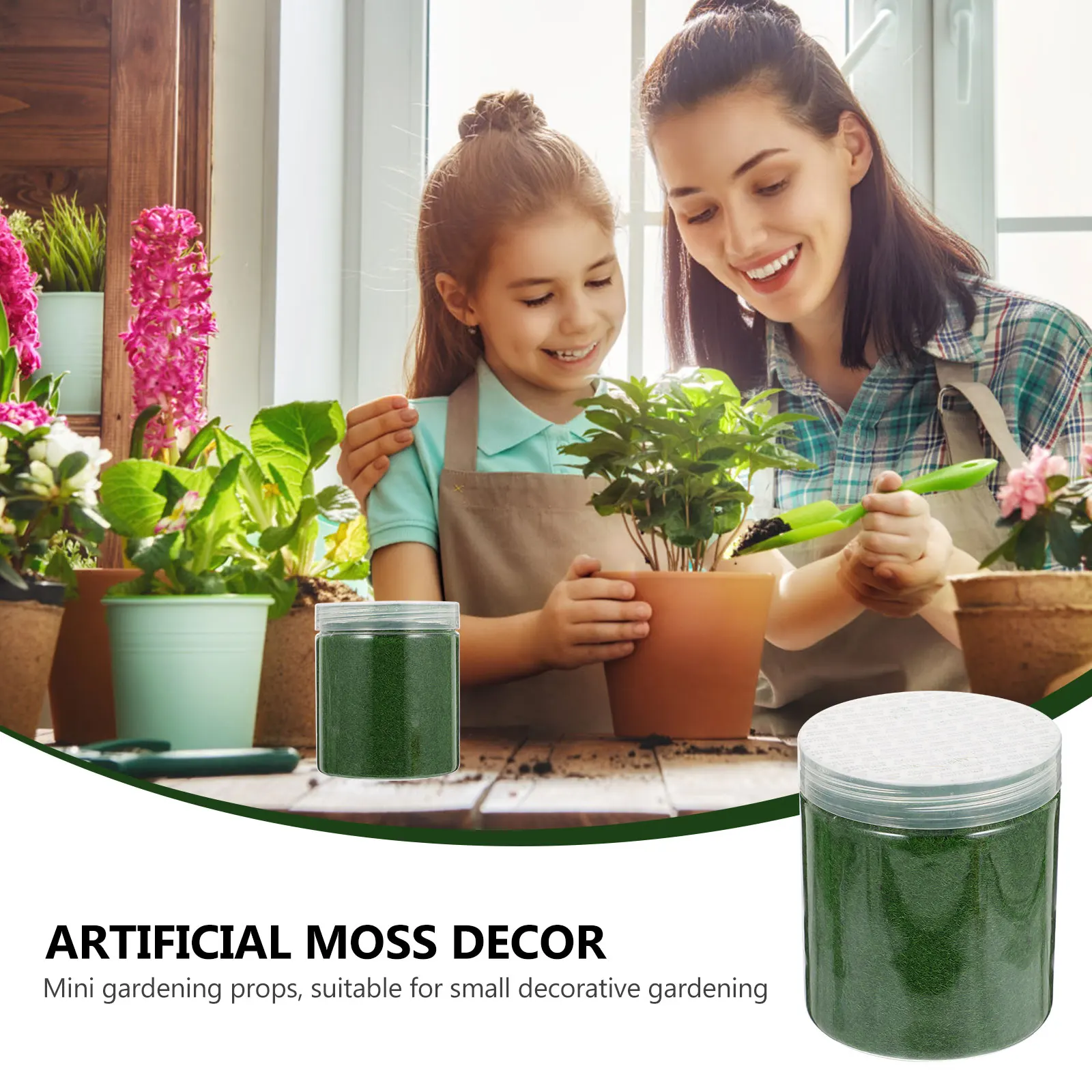 

1 Bottle Simulation Moss Decor Artificial Lawn Powder Realistic Lawn Powder Landscape Ornament DIY Scene Layout Accessory