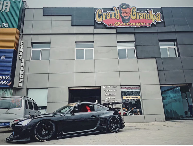 Toyota 86BRZ Modified body Kit Front bumper rear Spoiler side skirt Wide body wheel brow spoiler FRP body kit