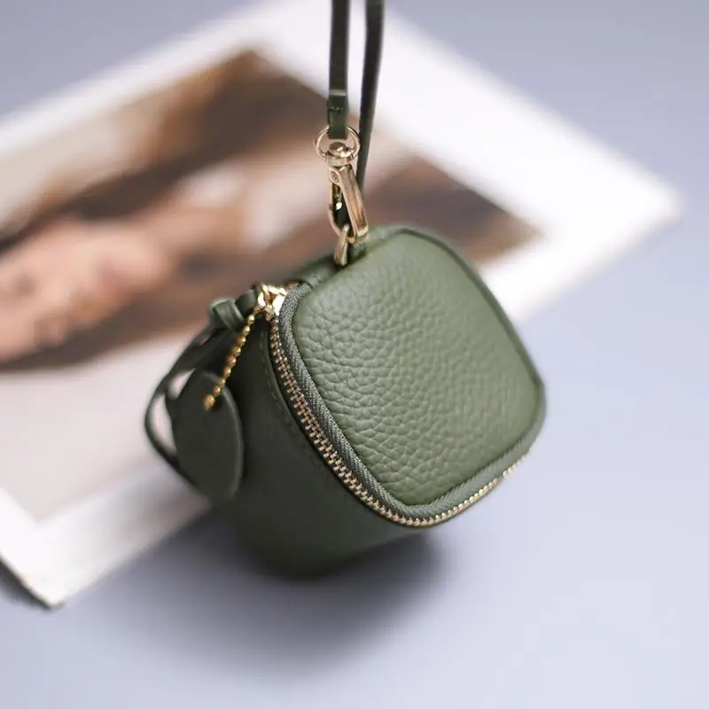 new-women's-top-layer-cowhide-coin-purse-handheld-lipstick-storage-card-holder-air-cushion-genuine-leather-bag