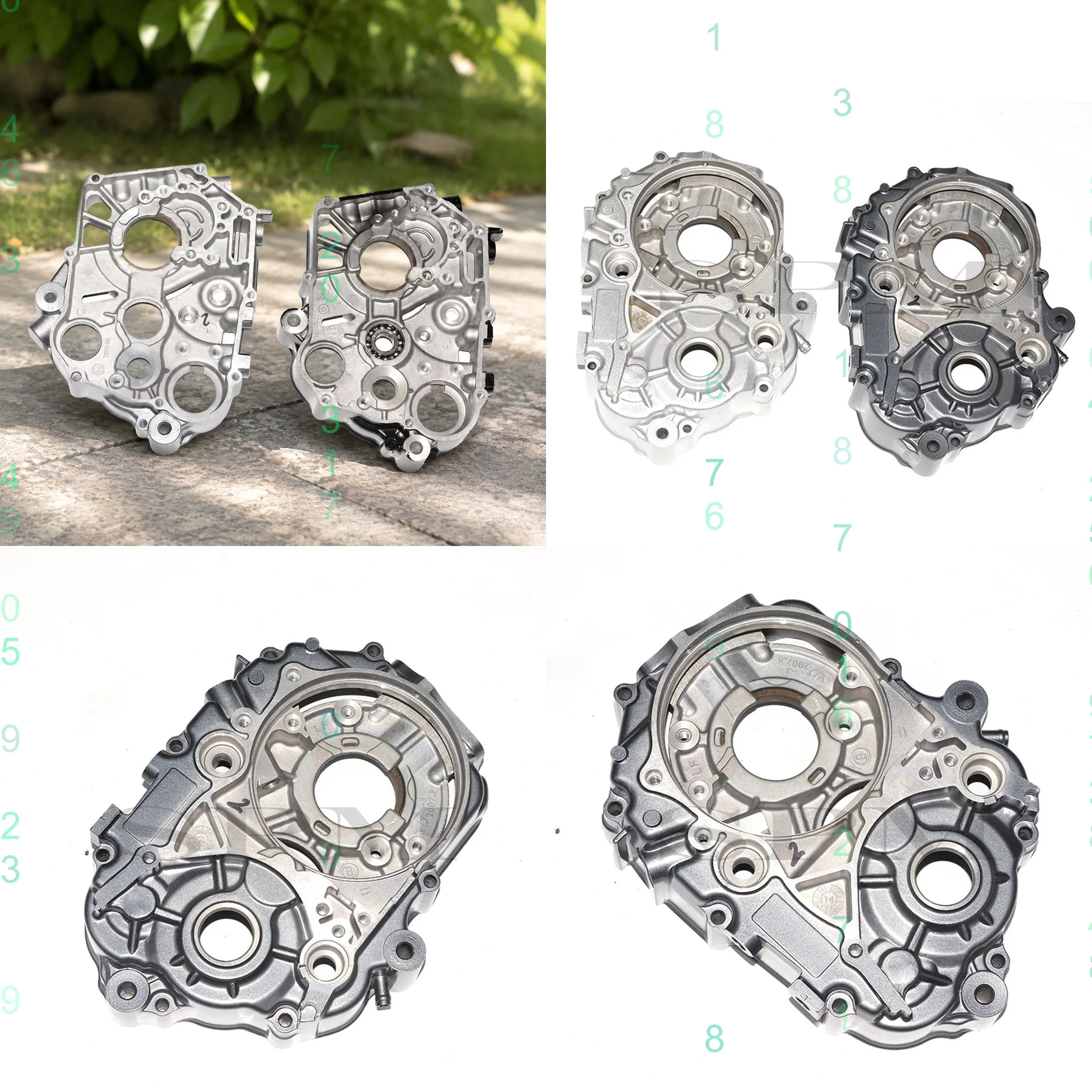 Motorcycle Lifan 140 Crankcase Left Right Crankcase for 1P55FMJ Horizontal Starter Engine Parts
