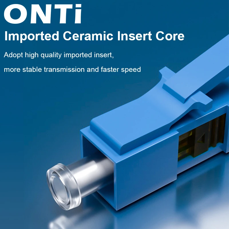 ONTi 10-100pcs LC Fast Connector Single-mode Fiber Optic Quick Connector LC Embedded Type FTTH Fiber Optic Fast Connector