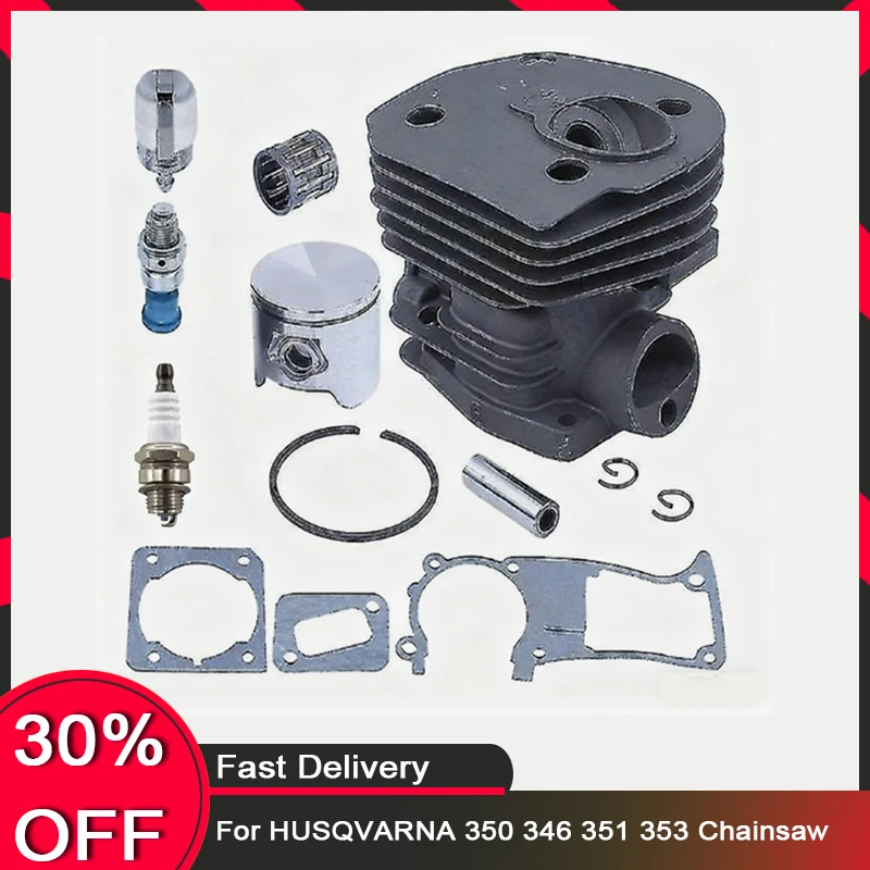 

44MM Cylinder Piston Gasket Compression Release Valve Kit For HUSQVARNA 350 346 351 353 Chainsaw Engine Motor Parts