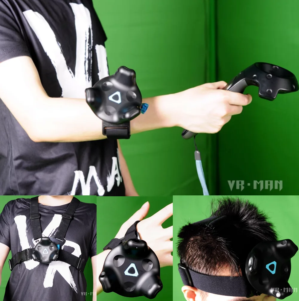Suporte de cinta de peito firme de rastreador VR ajustável para jogo HTC VIVE