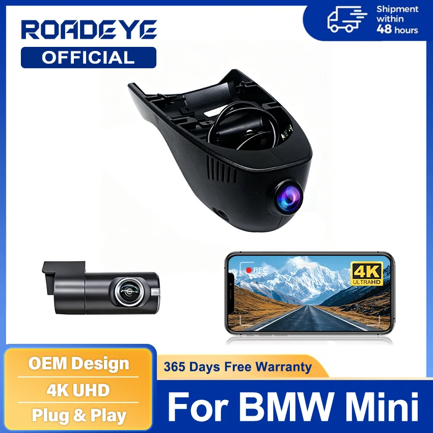 Car DVR for MINI Cooper Countryman Clubman Convertible JCW,4K Dash Camera for MINI f54 f55 f56 f57 f60 2014 to 2023 Dashcam