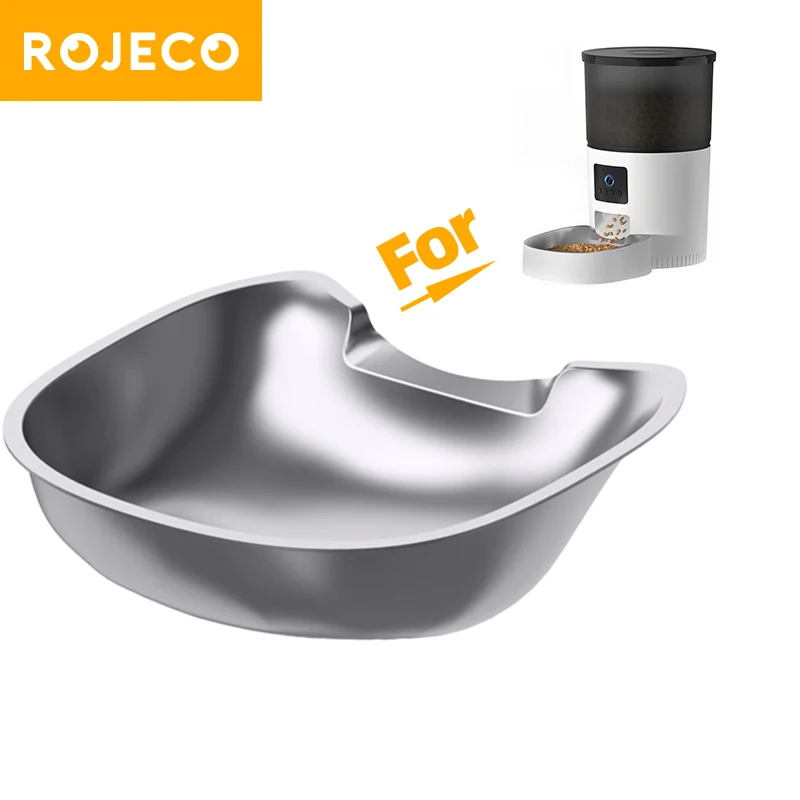 ROJECO Stainless Stee Feeder Bowl Only For 3L Automatic Pet Feeder With Camera Without Feeder Bowl For Cat Dog Pets Aaccessories