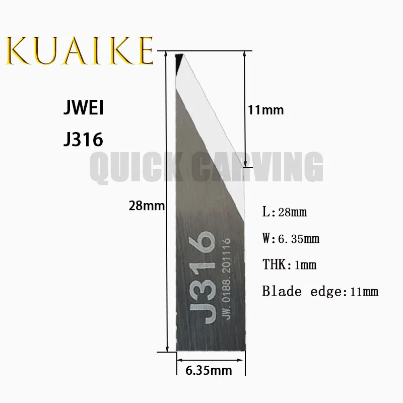 10PCS JWEI Vibrating Knife Oscillating Blade CNC Machine Cutting Blade JWEI J310 J311-1 J311-1-S J312 J314 J315 J316 J317