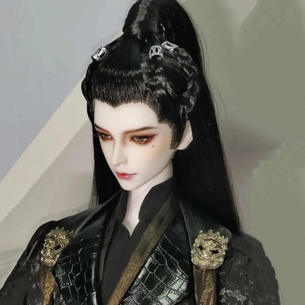 1/3 BJD Wigs Ancient Costume Chinese Hanfu Retro Hairstyle Hair Samurai Wig For SD13 SSDF ID72 Uncle Doll Accessories A1521