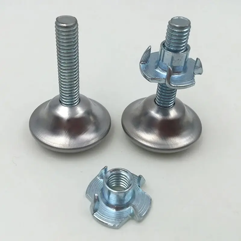 4PCS Heavy Duty Furniture Levelers Adjustable Furniture Legs Levelers, Leveling Feet for Tables Chair Cabinet Sofa, M6 Nut ayak