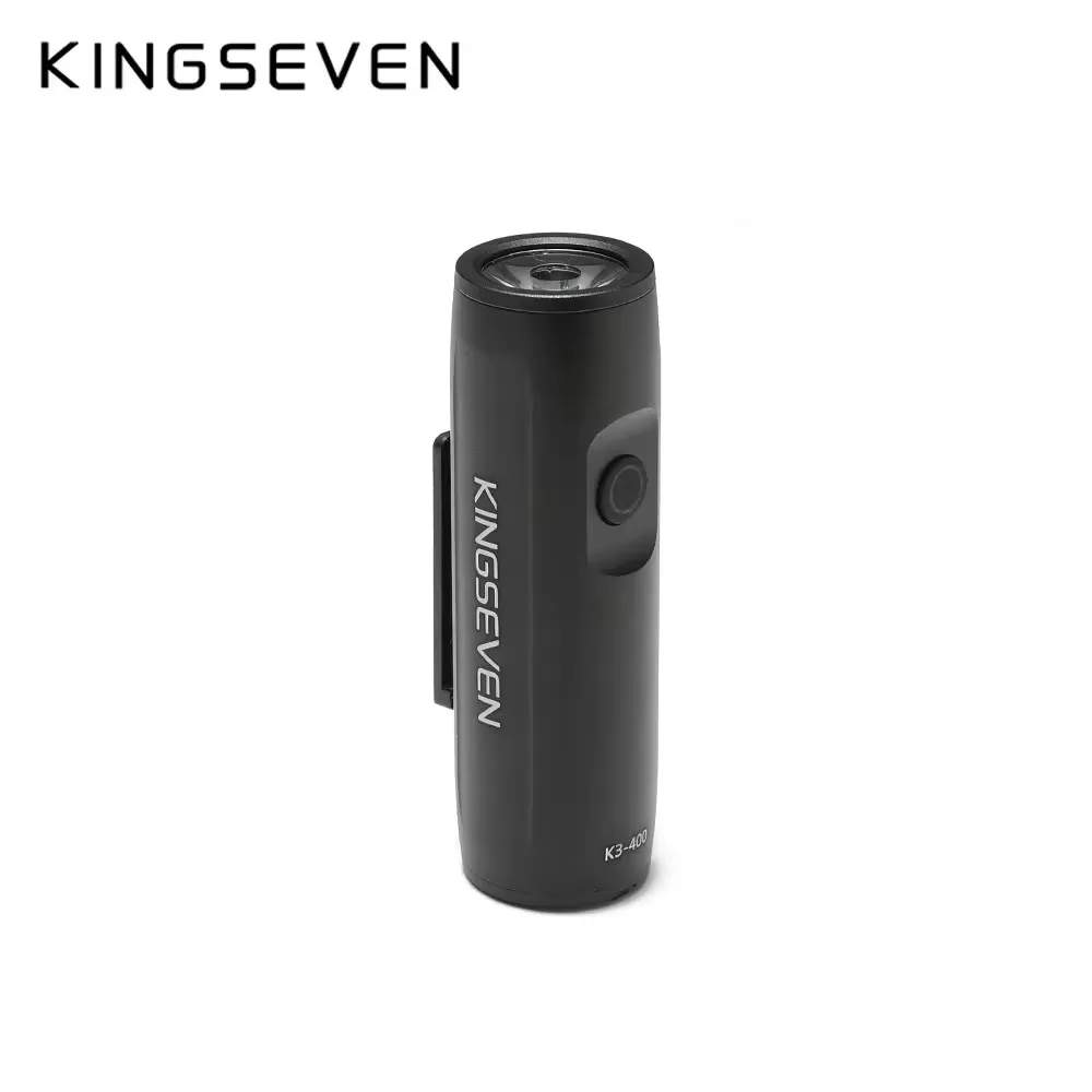 KINGSEVEN 400lm Bike Light Bicycle Front Light USB Rechargeable Cycling HeadLight LED 2000mAh Flashlight Bike for Night Riding
