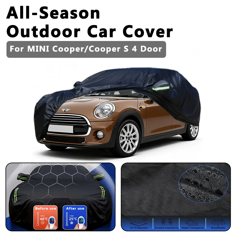 

All-Season Car Cover for MINI Cooper/Cooper S 4 Door - Outdoor Full Protection, Waterproof Dustproof Heat-Resistant Accessories
