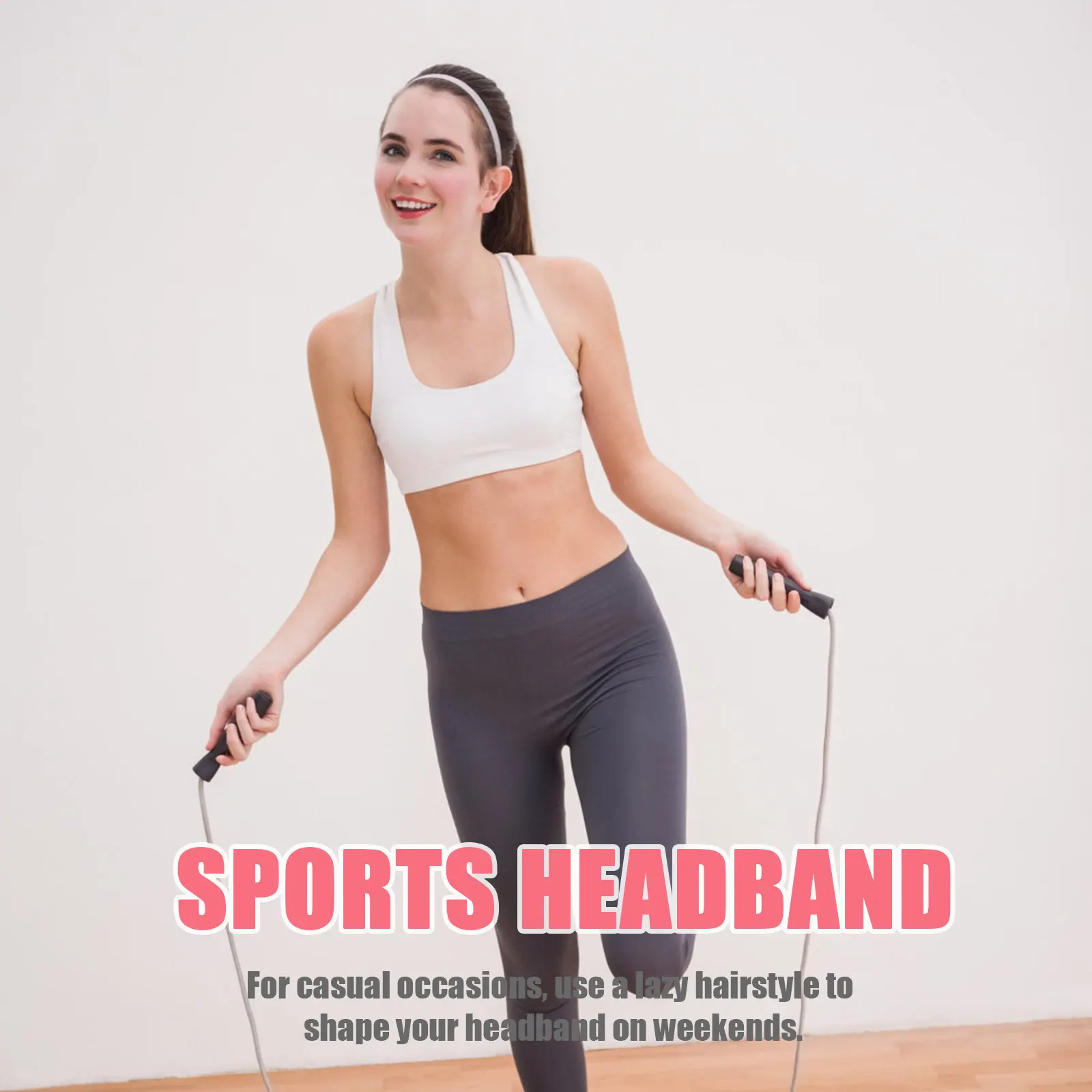 

4Pcs Anti-Skid Sweat Absorption Sports Hairbands Elastic Woven Slim Exercise Running Yoga Headband Women Stretchy