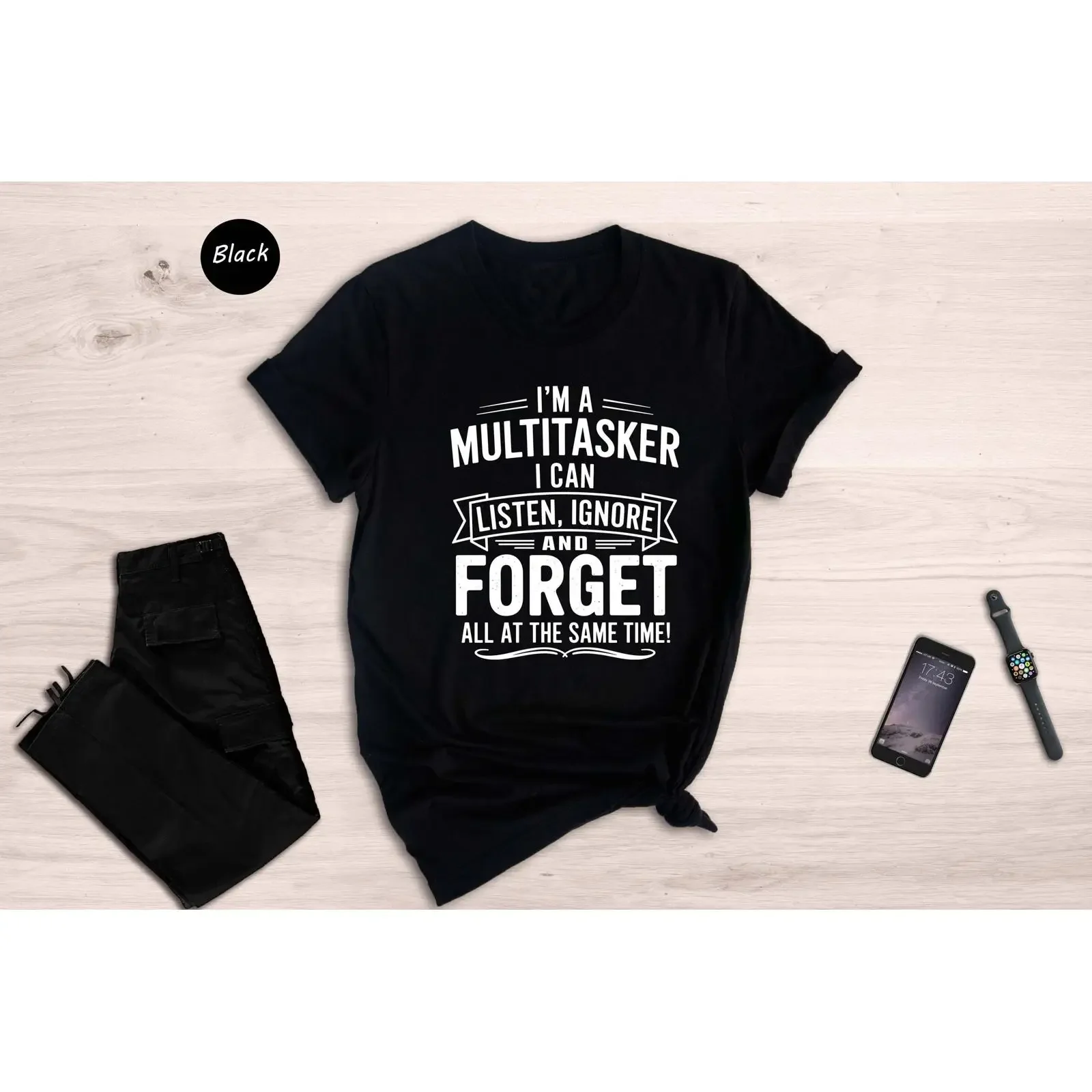 Sarcastic Multitasker Mom T Shirt Funny Quote vintage Washed Casual graphic Slightly designer clothes Breathable fashion homme