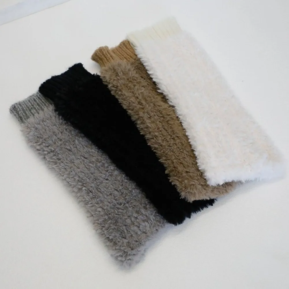 

New Solid Color Leg Warmers Harajuku Thickened Mid-Calf Sock Hosiery Women