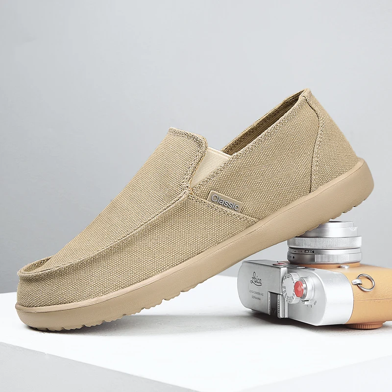Men Walking Shoes Breathable Canvas Vulcanized Shoe Outdoor Men Loafers Sneakers Comfortable Male Casual Shoes Zapatillas Hombre