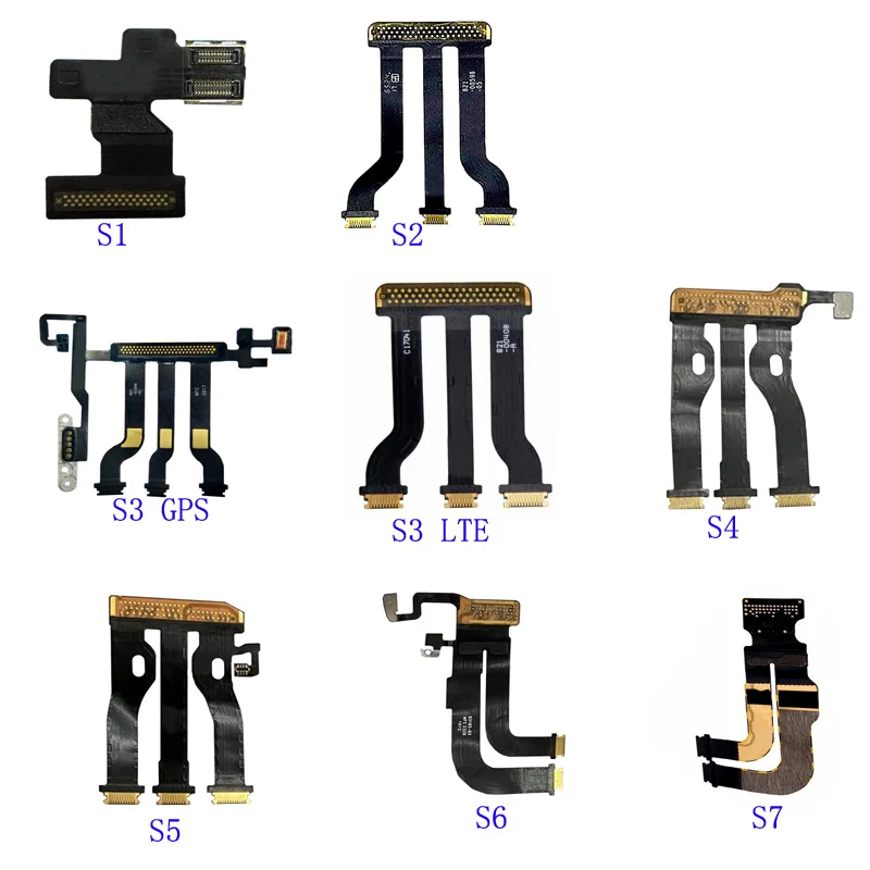 LCD Display Touch Screen Mainboard Motherboard Board Connector Flex Cable For Apple Watch Series 1 2 3 4 5 6 7 38 42 40 44 45 mm