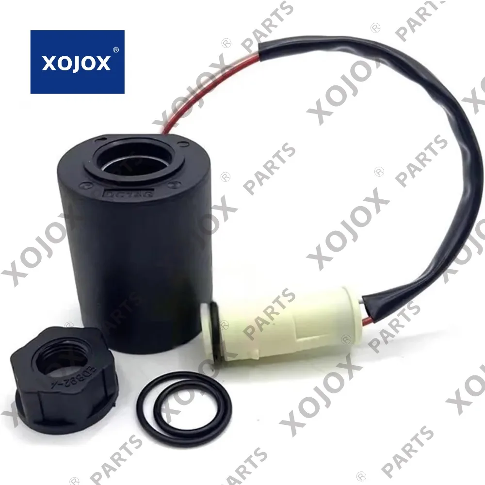 XOJOX EC210B 240B 290B 360B 460B Pilot Safety Lock Rotary Solenoid Valve Coil Excavator Accessory for Construction Equipment(Mod