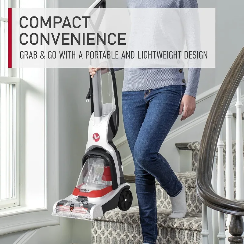 Hoover PowerDash Pet+ Compact Carpet Cleaner Machine, Lightweight Carpet Shampooer Machine, Includes Storage Mat,a Hoover Carpet