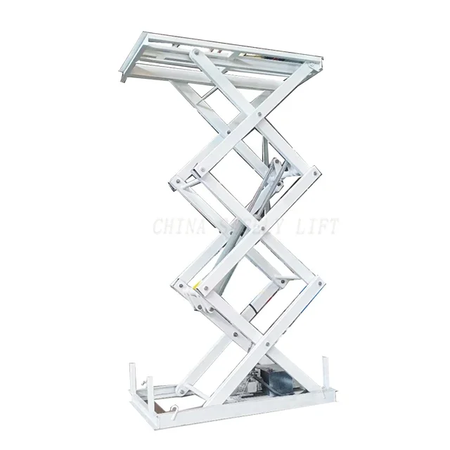 5t Vertical Platform Lift Electric Hydraulic Scissor Lift Platform With Lifting Capacity For Cargo