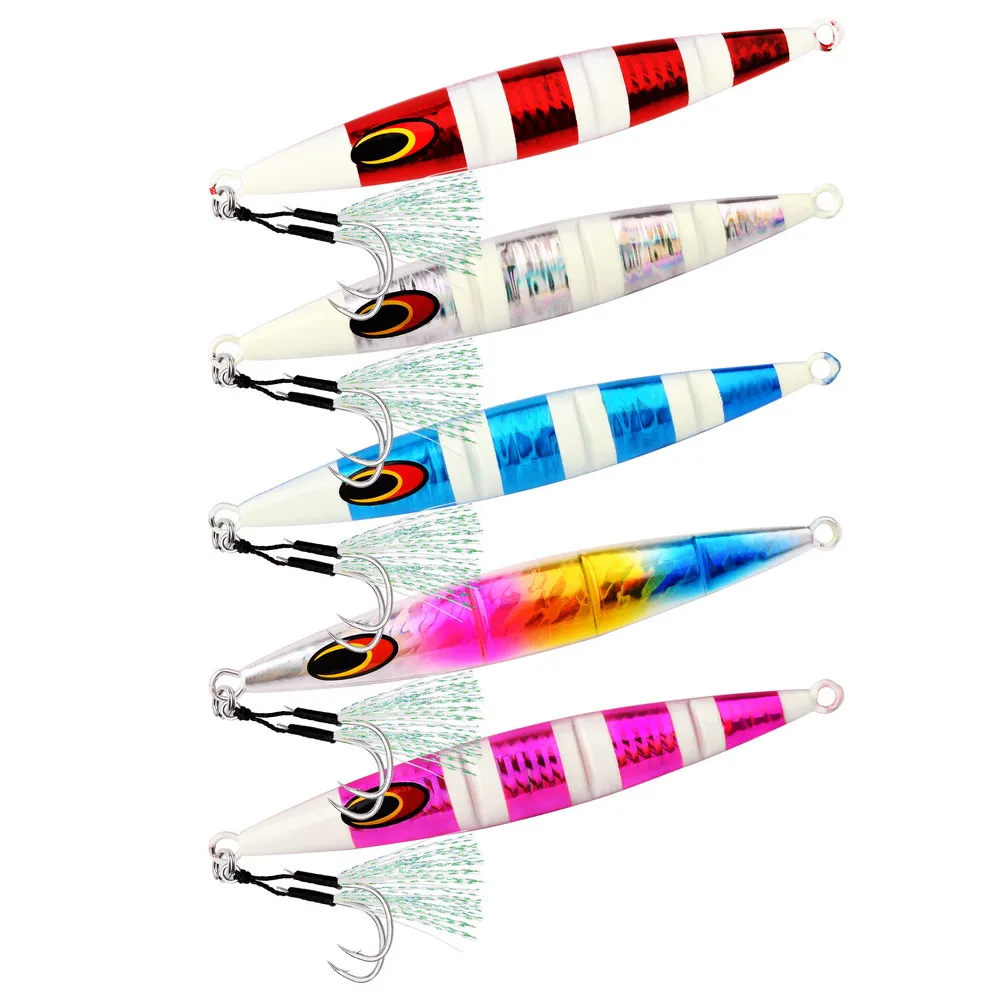 Aorace 30g 60g 100g 150g 200g Metal Jig Fishing Lures Slow Wobble Sinking  Jigging Lure Sea Fishing Lure Artificial Bait - AliExpress 18