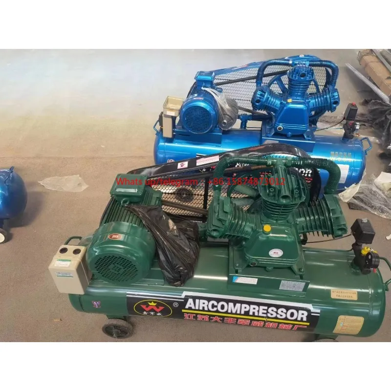 90L 4KW Efficiency Portable Air Compressor for CNC Plasma Cutting Machine 380V DC Power Piston Type Core Motor Pump 15 11 KW