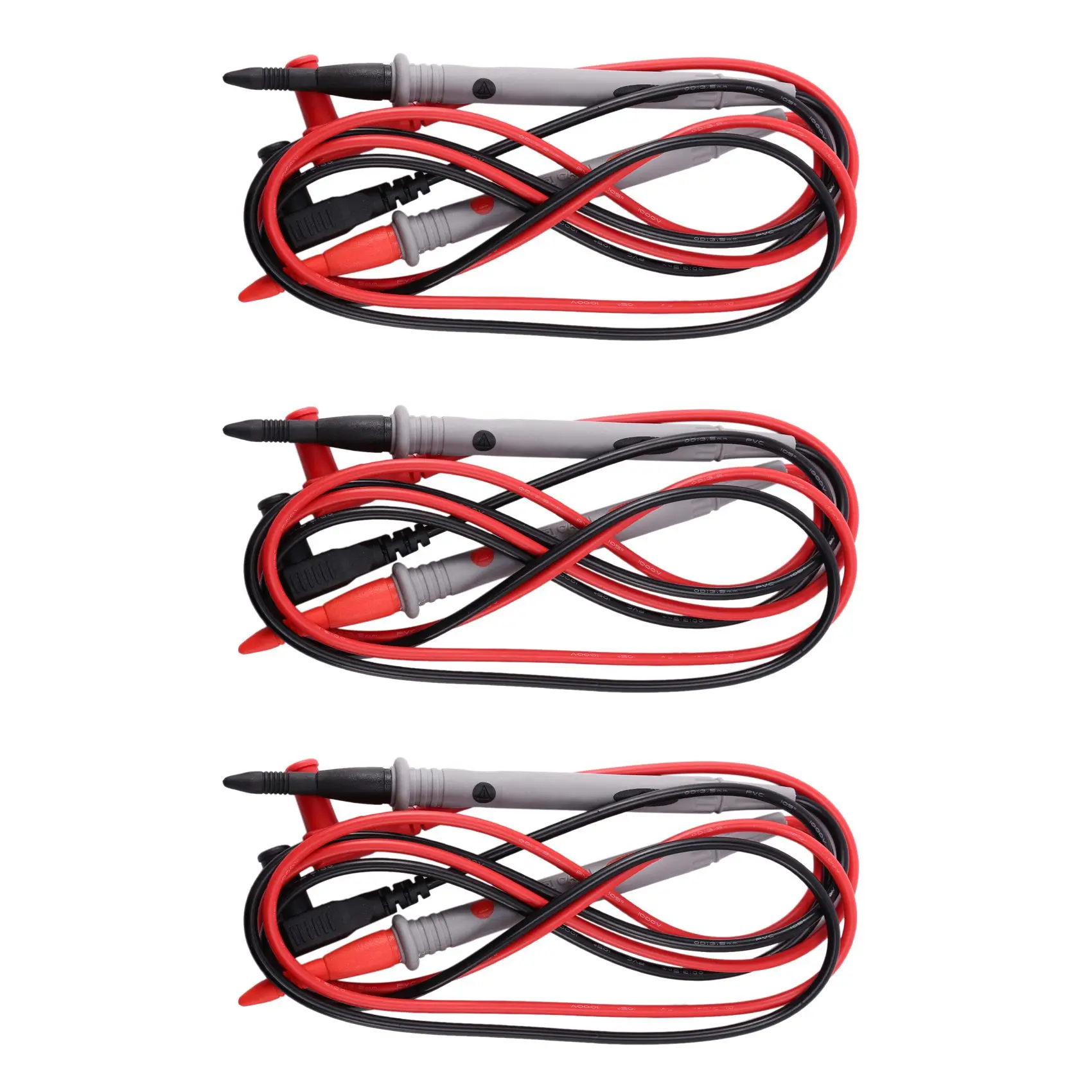 THIVN-3 Pair Cord Tester Cable For Voltmetre Ohmmeter Multimeter Amperemetre
