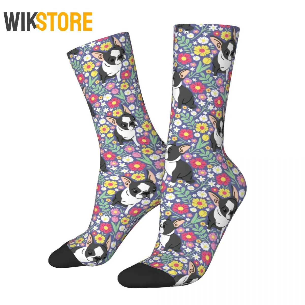 

Male Men Socks Harajuku French Bulldog Dog Sock Animal High Quality Women Socks Spring Summer Autumn Winter Breathable Cute Sock