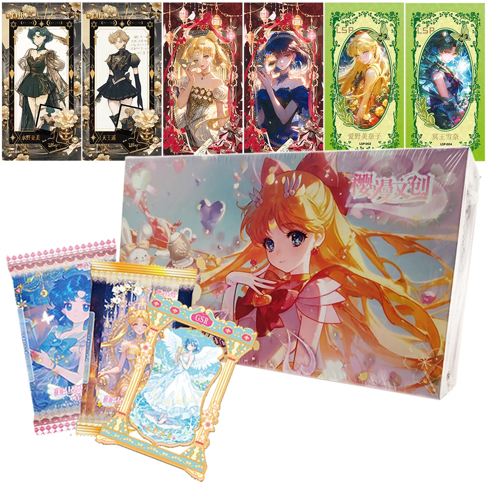 Sailor Moon Collection Card Fans Cherish Fantasy Themed Anime Beauty Kaiou Michiru Tenoh Haruka Rare Cards Toys Surprise Gifts