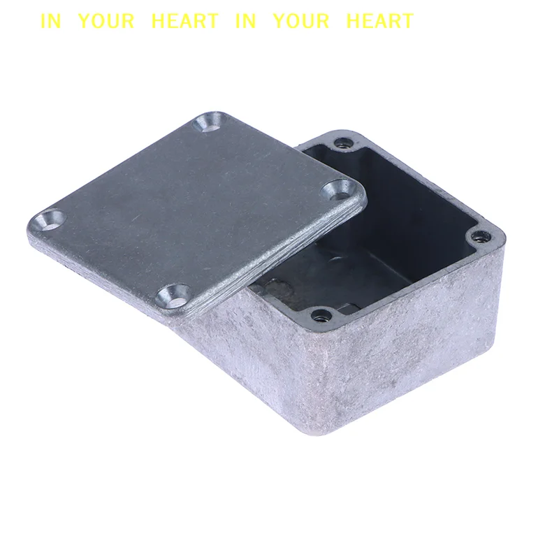 【X】Silver Aluminium Enclosure Electronic Diecast Stompbox Project Box 1590LB 50*50*3mm