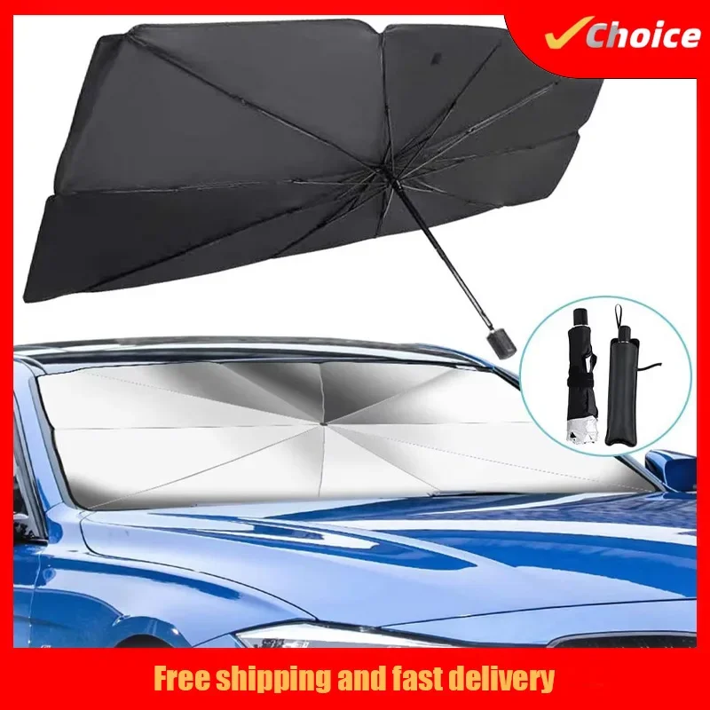 

New Car Sunshade Umbrella Sun Shade Protector Front Parasol Summer Sun Interior Windshield Protection Accessories Auto Shading