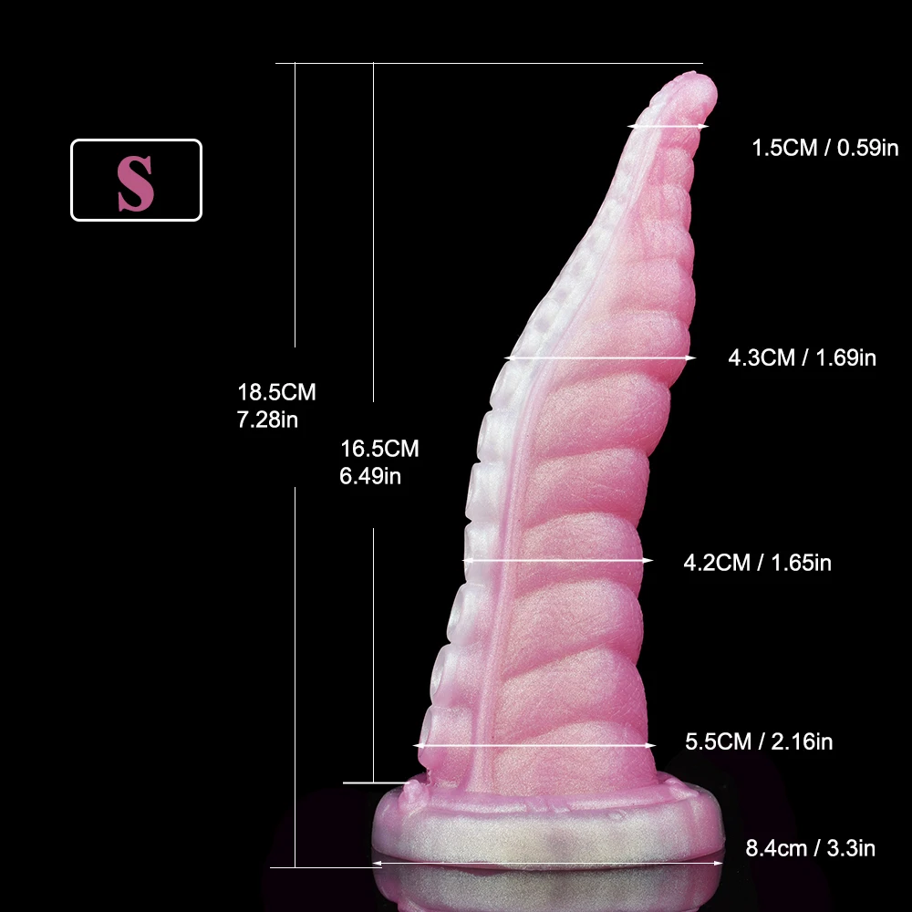 SMMQ لينة سيليكون اللامسة الشرج دسار مع شفط كأس S/M حجم الوحش القضيب للرجال النساء الاستمناء لعبة الكبار #2