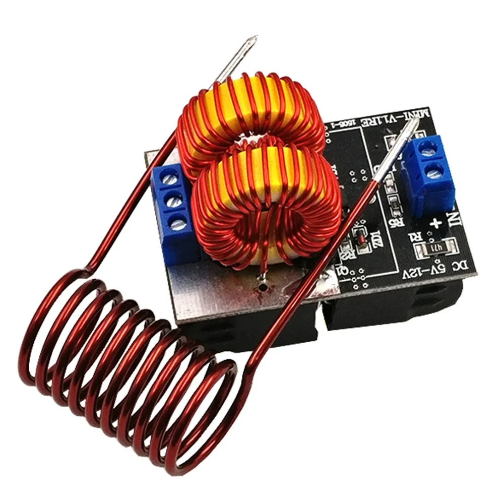 120W Mini ZVS Induction Heating Board DC 5-12V Voltage Induction Heater High Frequency Flyback Driver Heater Power Supply Module