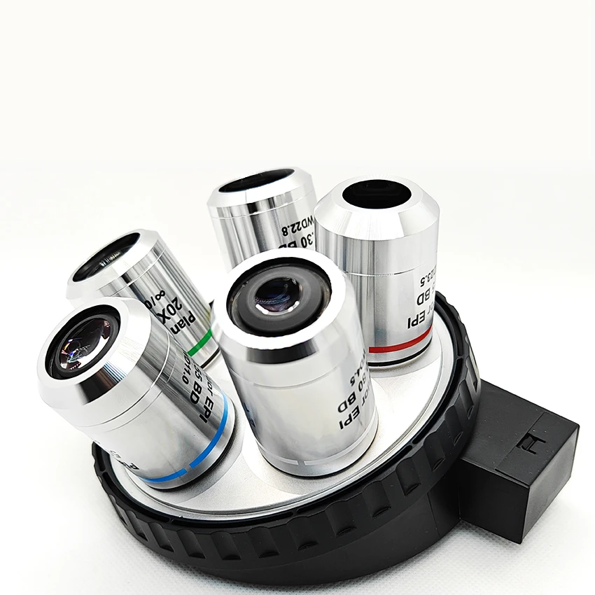 M32 5X 10X 20X 50X 100X Metallographic Microscope Light and Dark Field Objective Lens Plan Fluor EPI BD for Replace Nikon