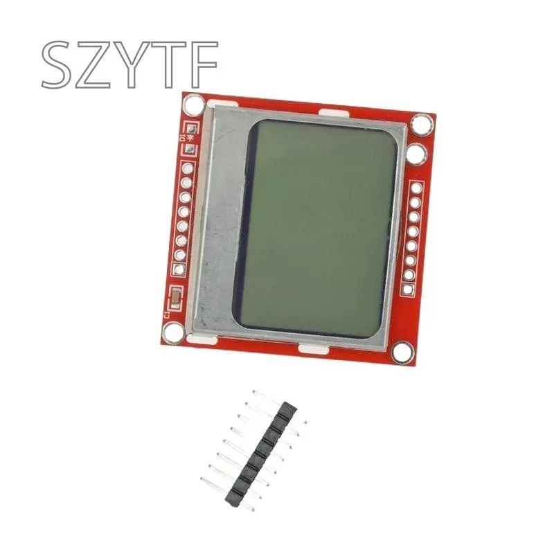 High Quality 84X48 84x84 LCD Module Red baseboard White Backlight Adapter PCB For Nokia 5110 Arduino