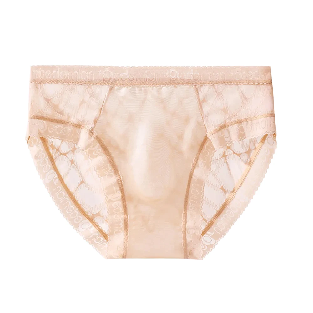1pc Fashion Mens Panties Lace Mesh Pouch Seamless Underwear Lingerie Comfortable See Through Briefs Man Intimates - Image 2