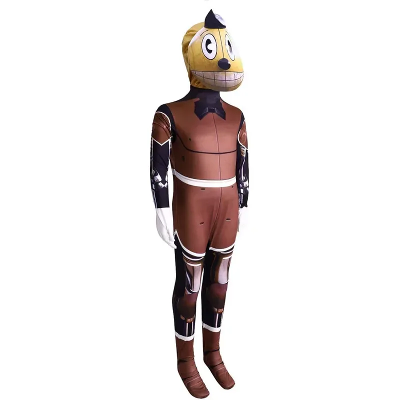 Disfraz de Cosplay de la película The Electric State Kosmo para hombre, mono de Robot con estampado de dibujos animados en 3D, mono de juego de rol para mujer, máscara para fiesta de Halloween