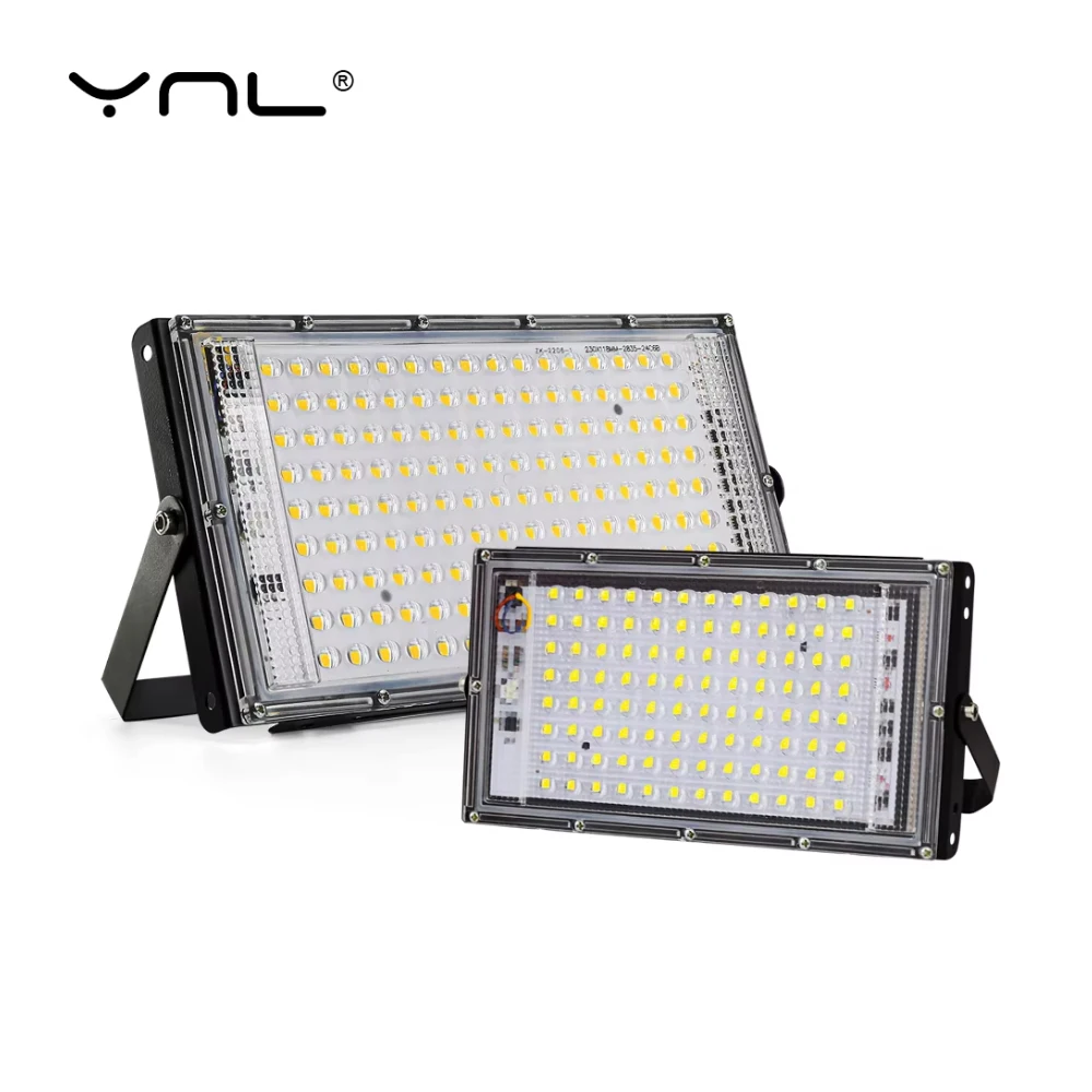 50w 100 150 led luz de inundação ip65 à prova dip65 água ac 220v ao ar livre holofote led refletor lâmpada rua luzes de inundação parede