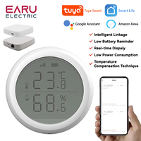 TUYA ZigBee Wireless Temperature Humidity Sensor With LED Screen Display Compatible With Smart Life Google Home Alexa Assistant